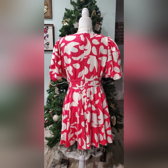 House Of Harlow Linen Blend Mini Dress - Picture 5 of 7